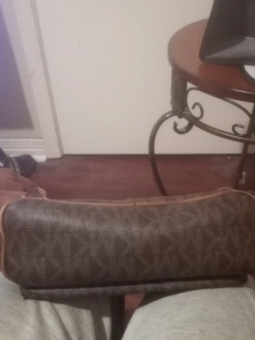 MICHAEL KORS Abbey Brown Pebbled Leather Gold Tone Studs Backpack - Picture 11 of 15